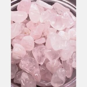 Pink stones Rose Quartz healing tumbled stones
